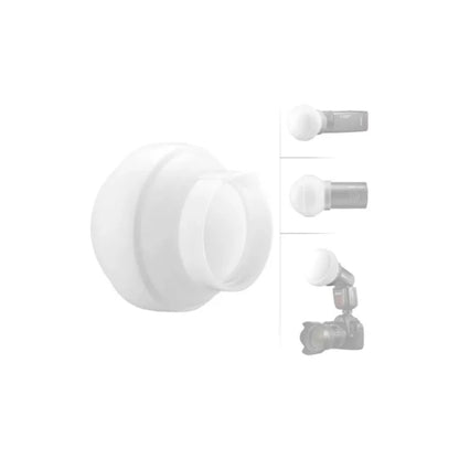 Difusor Redondo De Silicona Godox Ak -r22 Para Flash