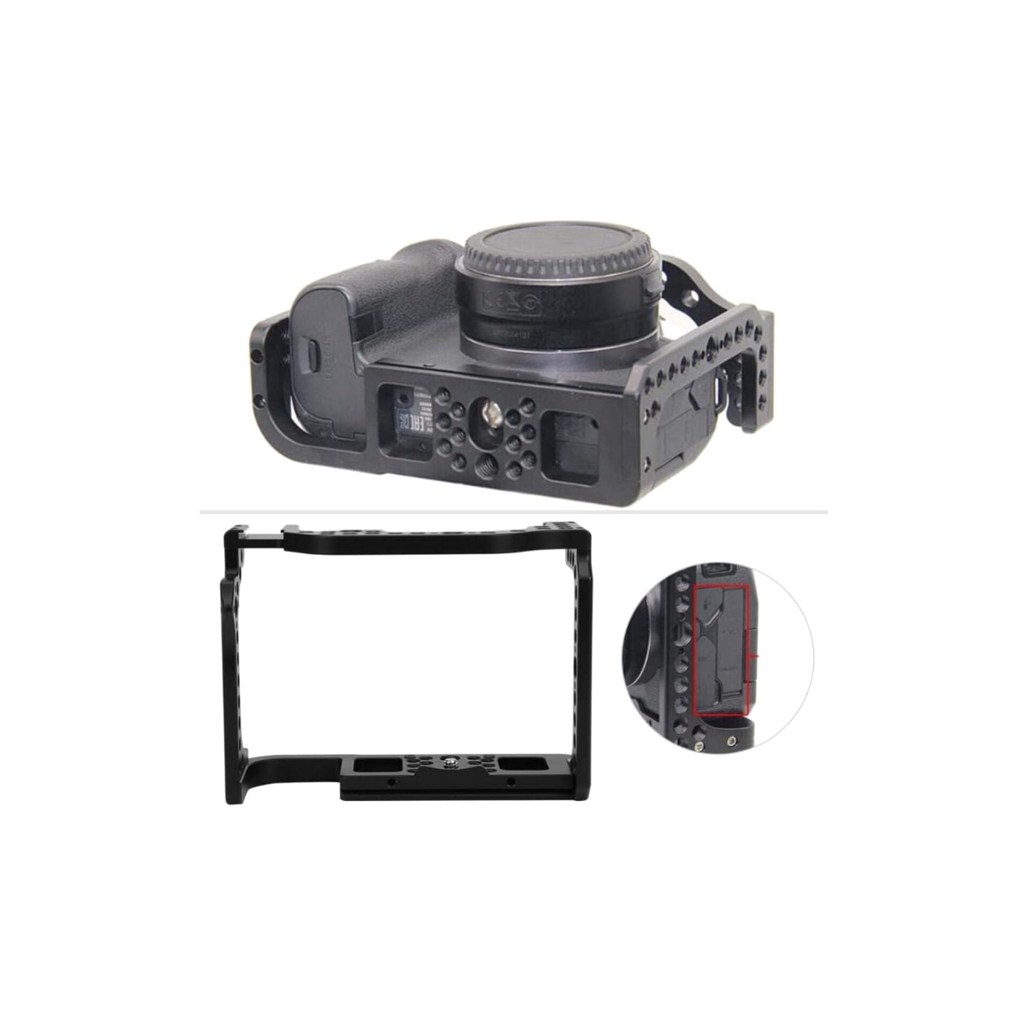 Jaula Para Cámara Canon R Color Negro