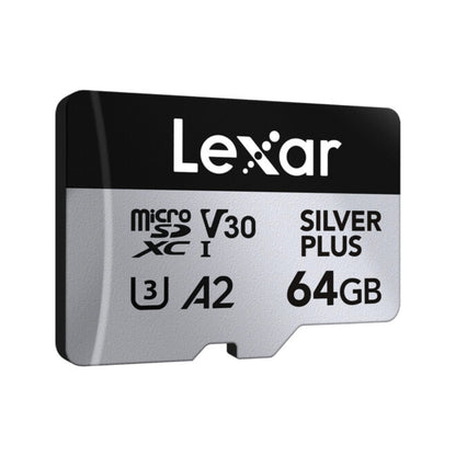 Tarjeta Micro 64GB UHS-I Silver Plus Lexar